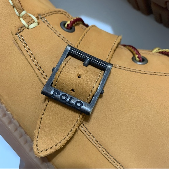 Ralph Lauren Polo Bear Ranger HI II Boots Cashew  Boys/Men’s Size 6 RF101221 - Picture 7 of 9
